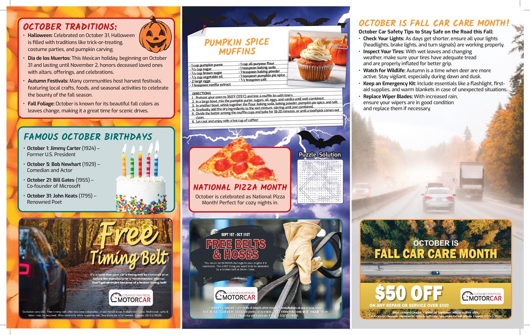 November Newsletter Part 2 | Grand Rapids Motorcar
